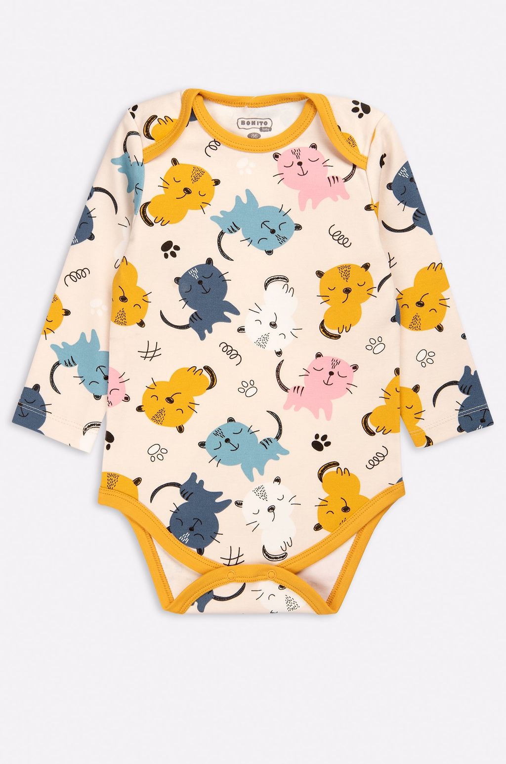 Хлопковое детское боди из интерлока Bonito  фото 13