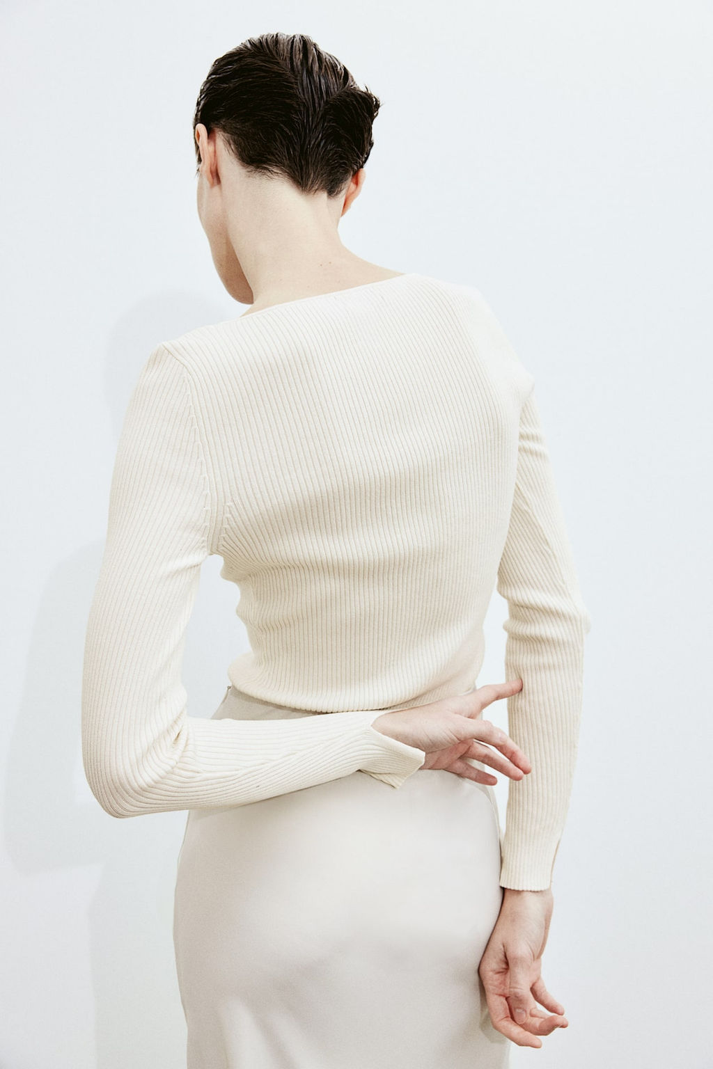 Top de canale con escote cuadrado - H&m фото 3