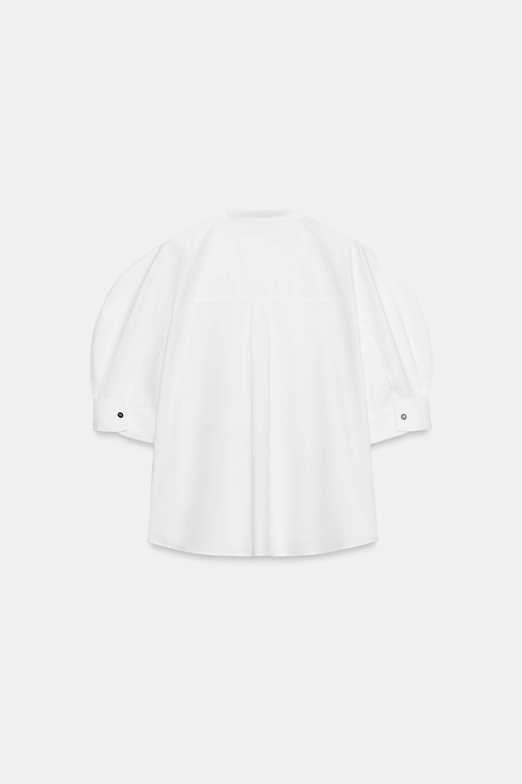 CAMISA POPEL?N BOTONES ZW COLLECTION / Blanco - Zara фото 5