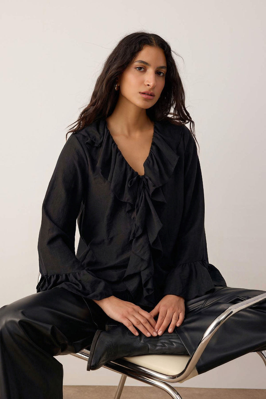 Koyu Bordo F?rf?r Detayl? Dokuma Bluz TWOAW26BZ00290 - Trendyolmilla фото 6