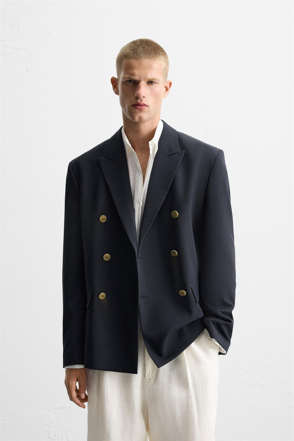 DOUBLE-BREASTED BLAZER - Zara фото 3