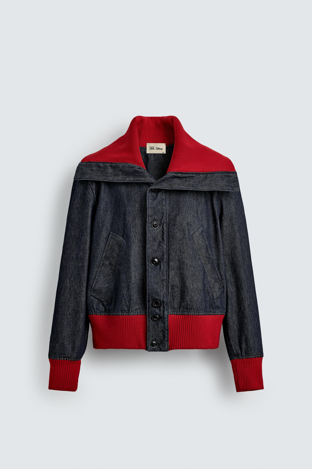 RIB DENIM JACKET HARRY LAMBERT FOR ZARA X DISNEY  фото 8