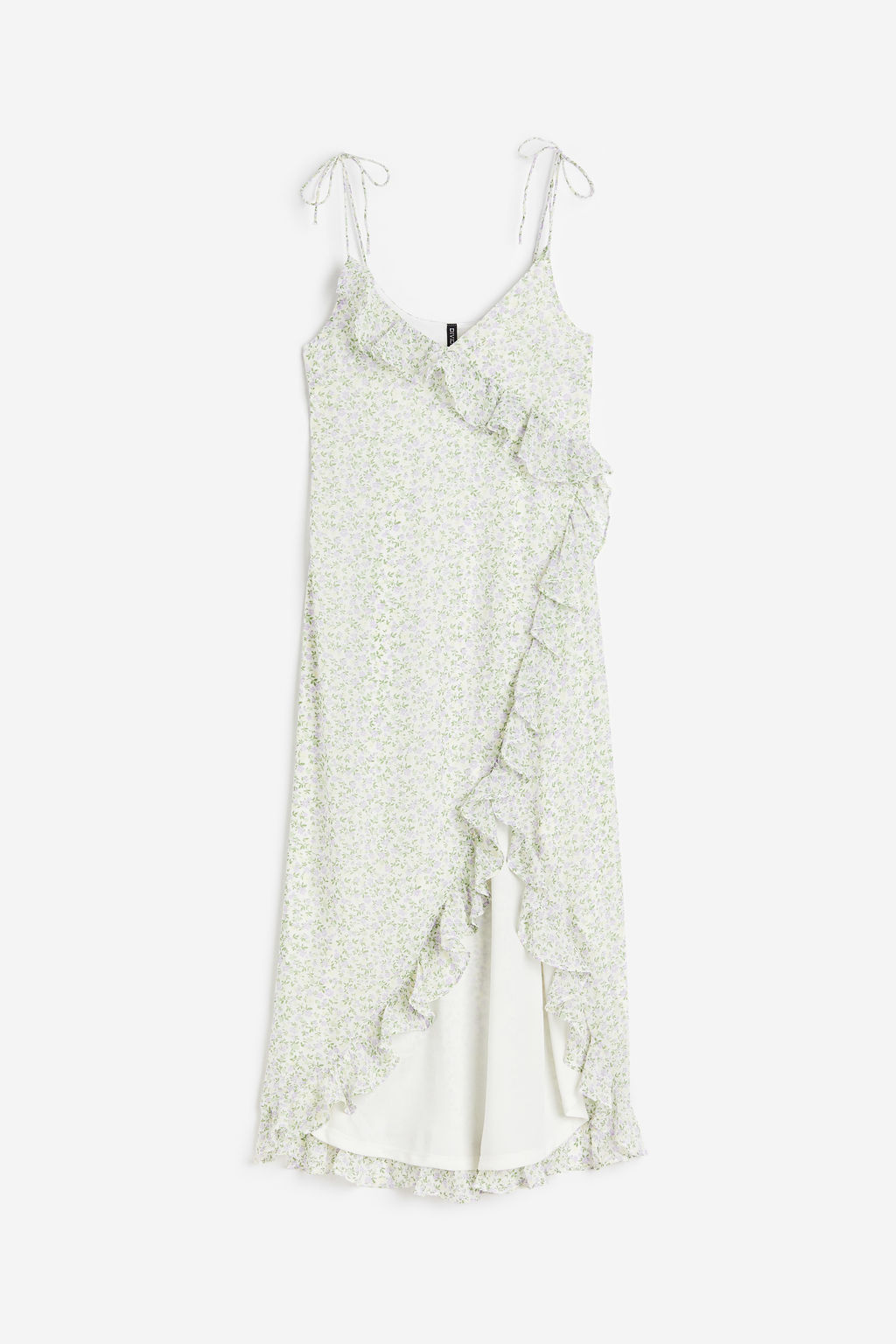 Vestido de gasa con volantes