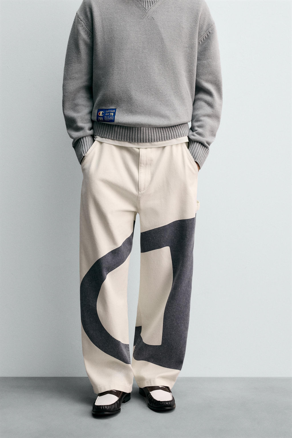 CHAMPION® X ZARA CONTRAST LOGO TROUSERS  фото 2