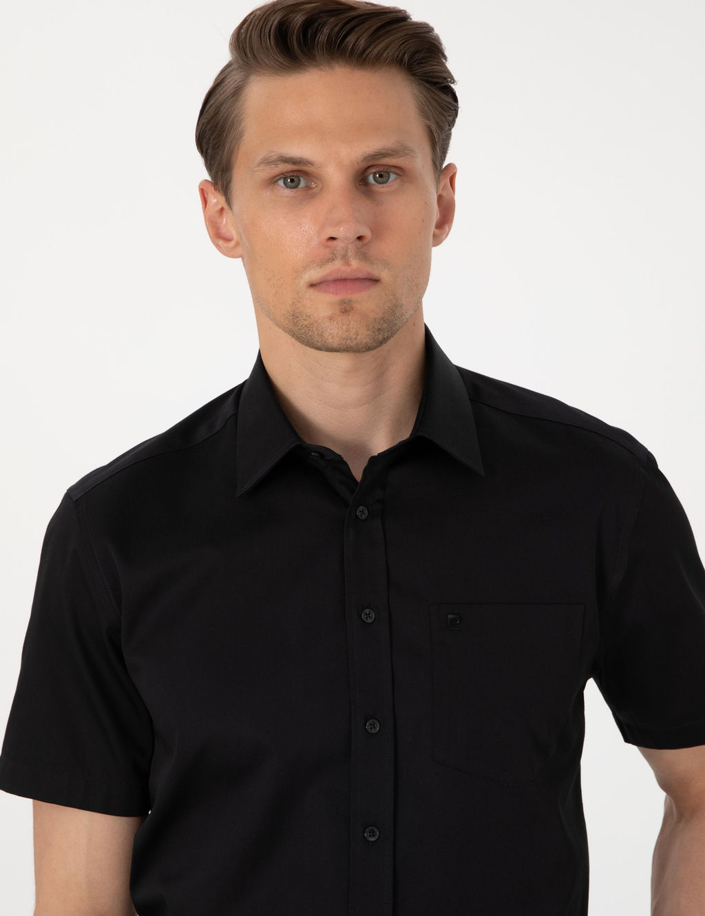 Siyah Regular Fit Uzun Kollu Basic G_mlek
