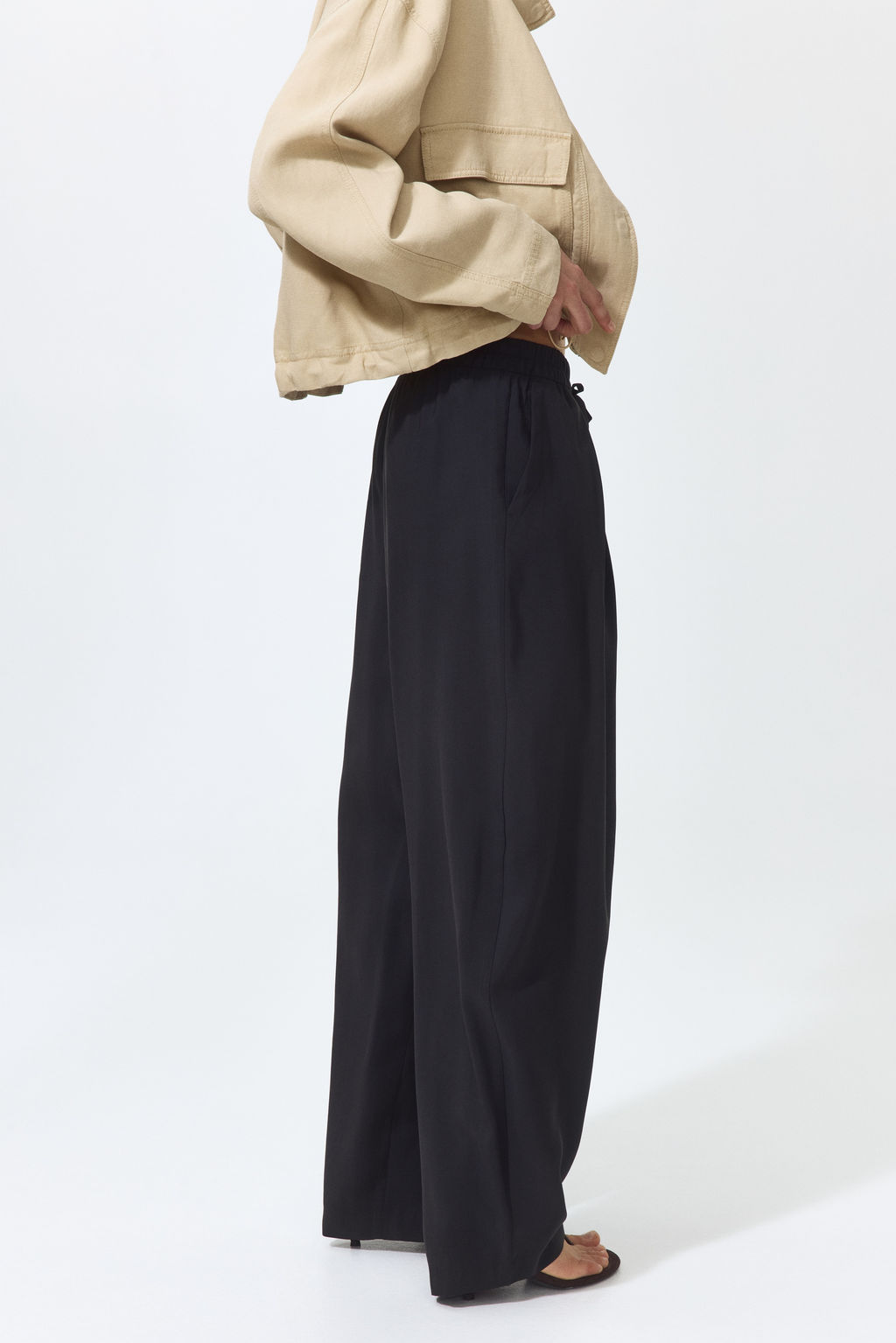 Pantal?n barrel con cord?n de ajuste - H&m фото 5