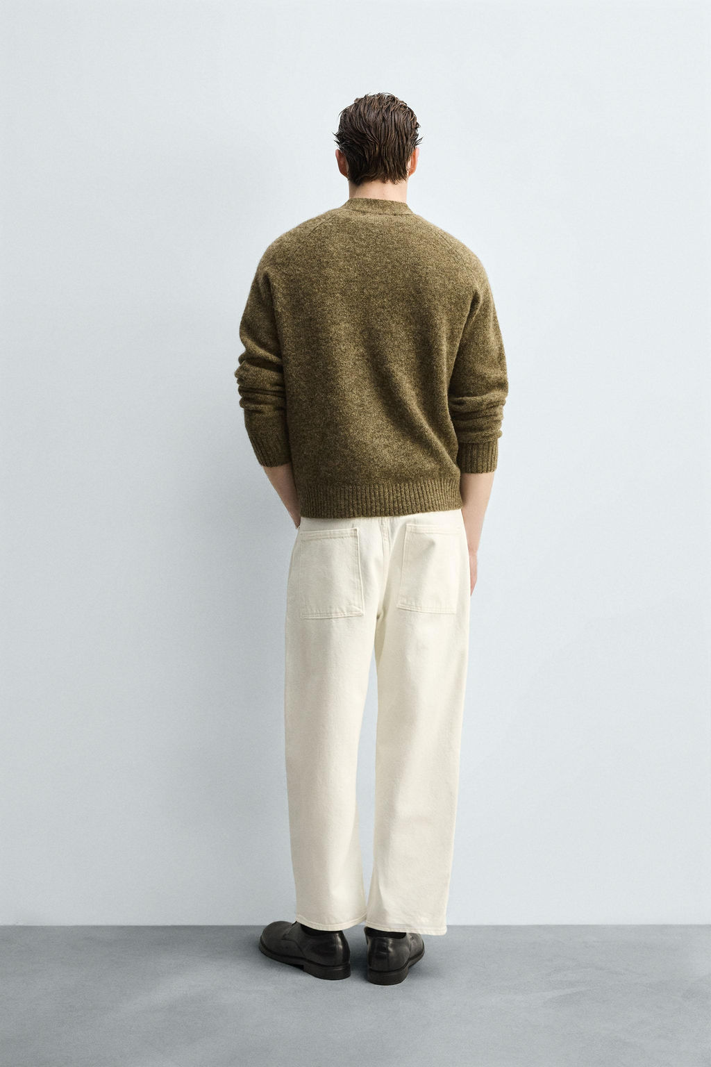 TAPERED WIDE-LEG JEANS - Zara фото 3