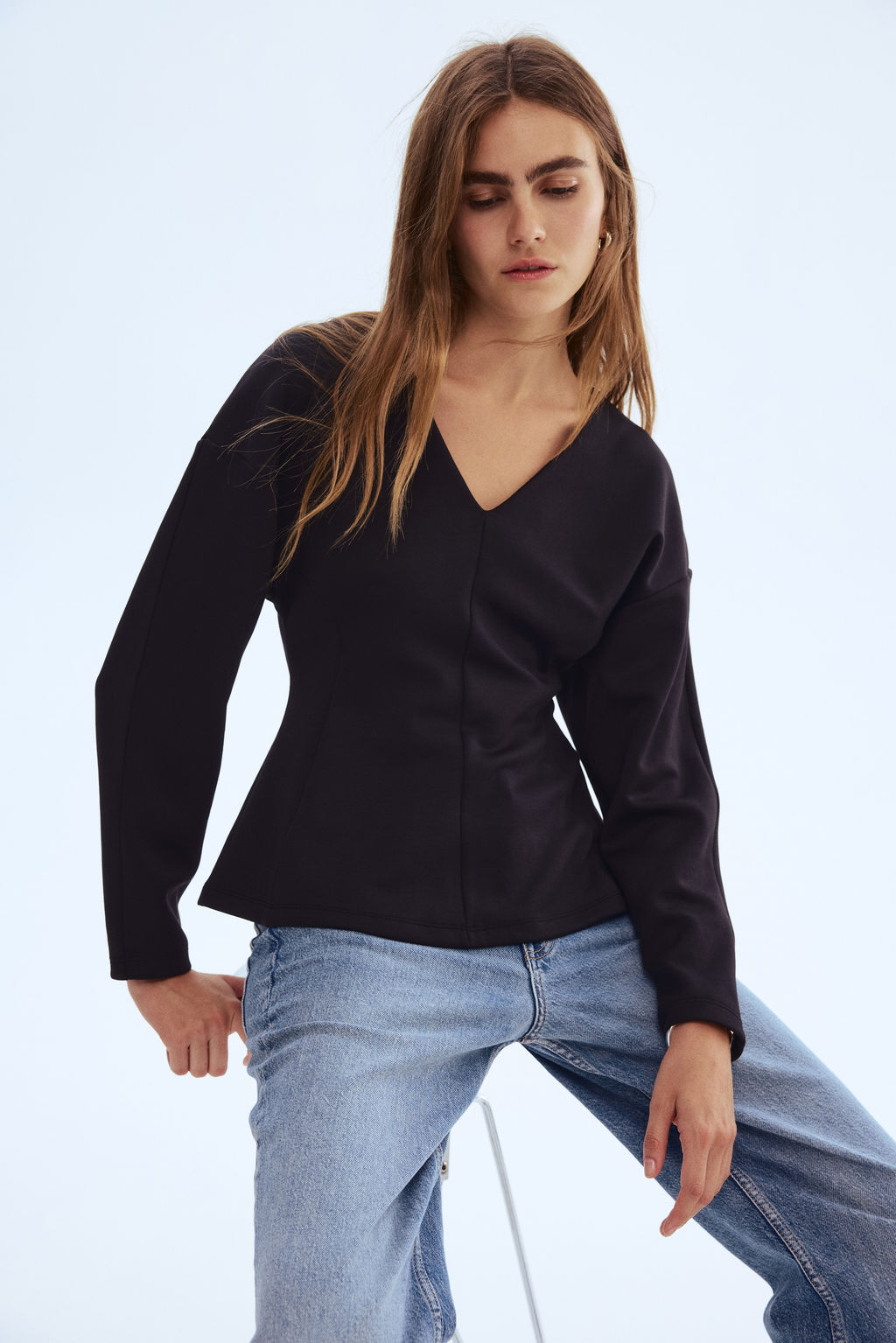 Top entallado efecto neopreno - H&m фото 7