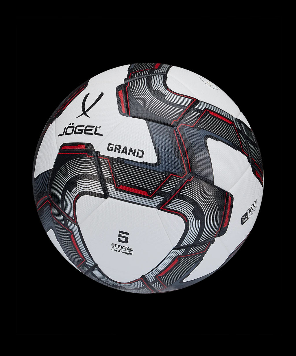 Мяч футбольный JOGEL Grand №5, белый  фото 2