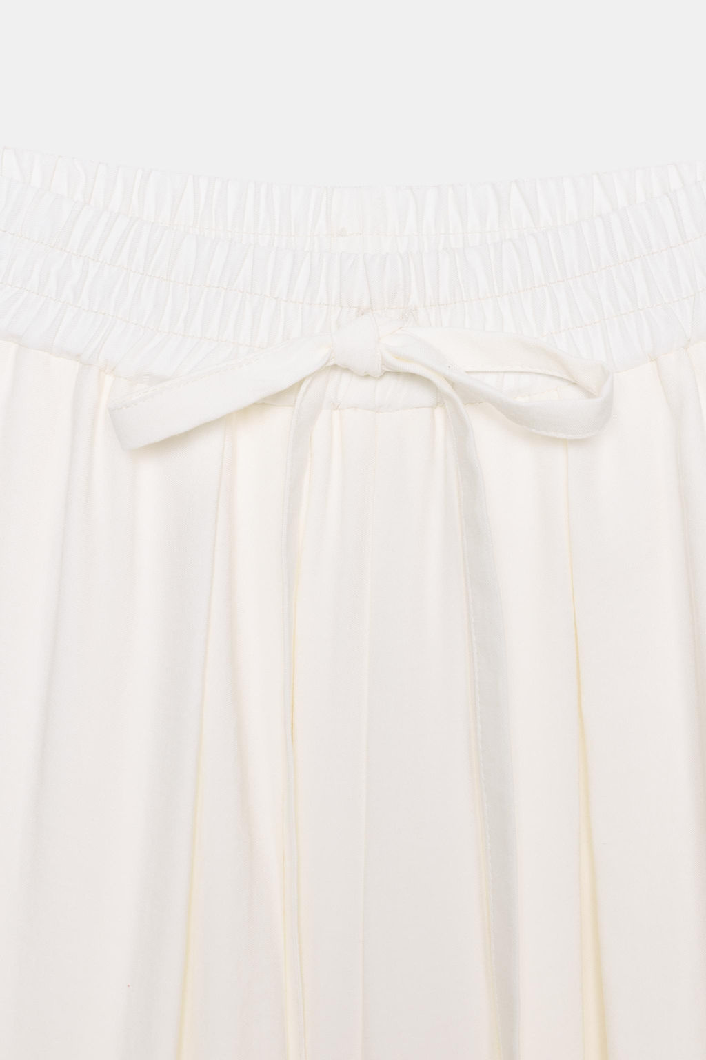 PANTAL?N FLUIDO BAJO AJUSTABLE SET / Blanco roto - Zara фото 8