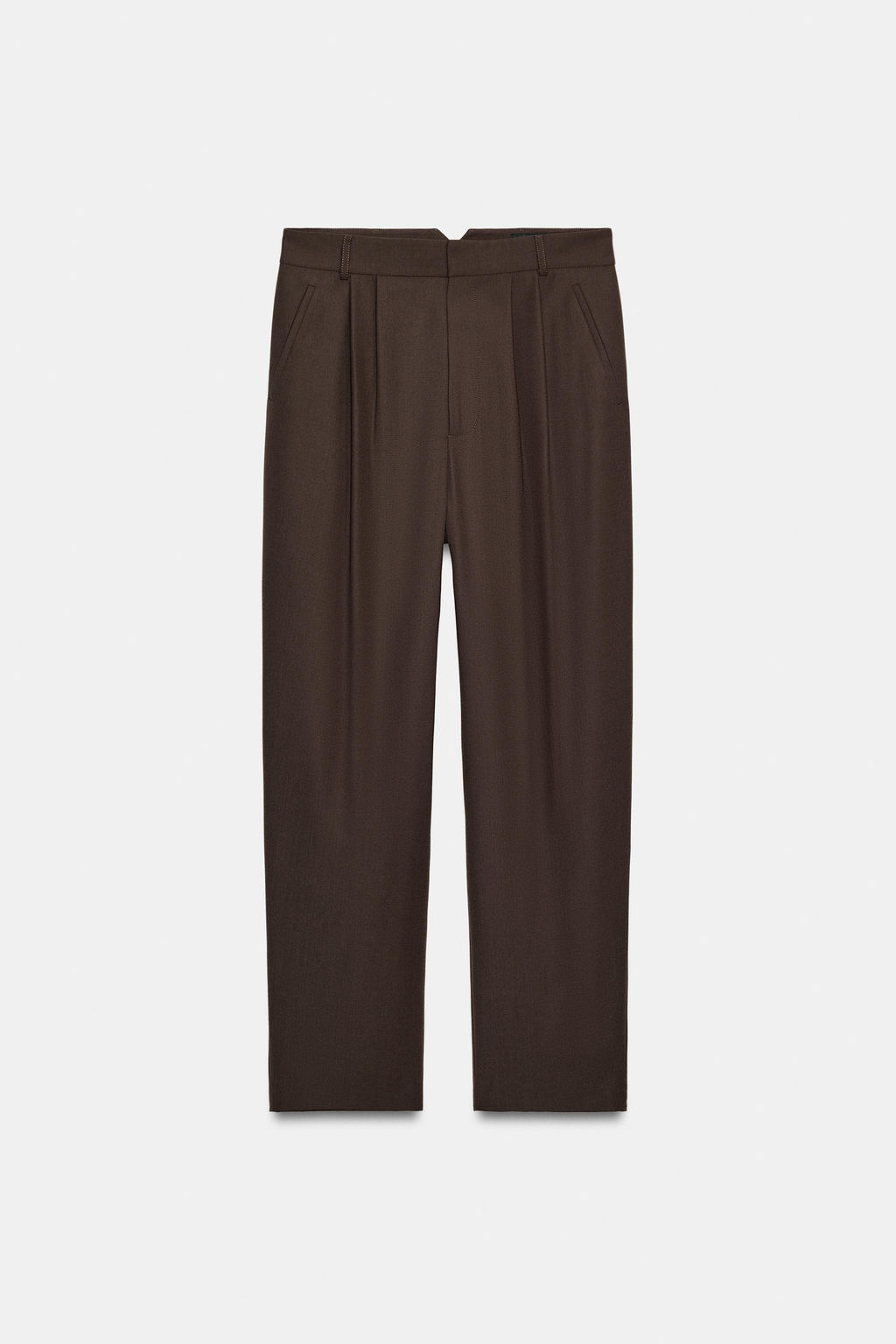 ZW COLLECTION DARTED WOOL TROUSERS