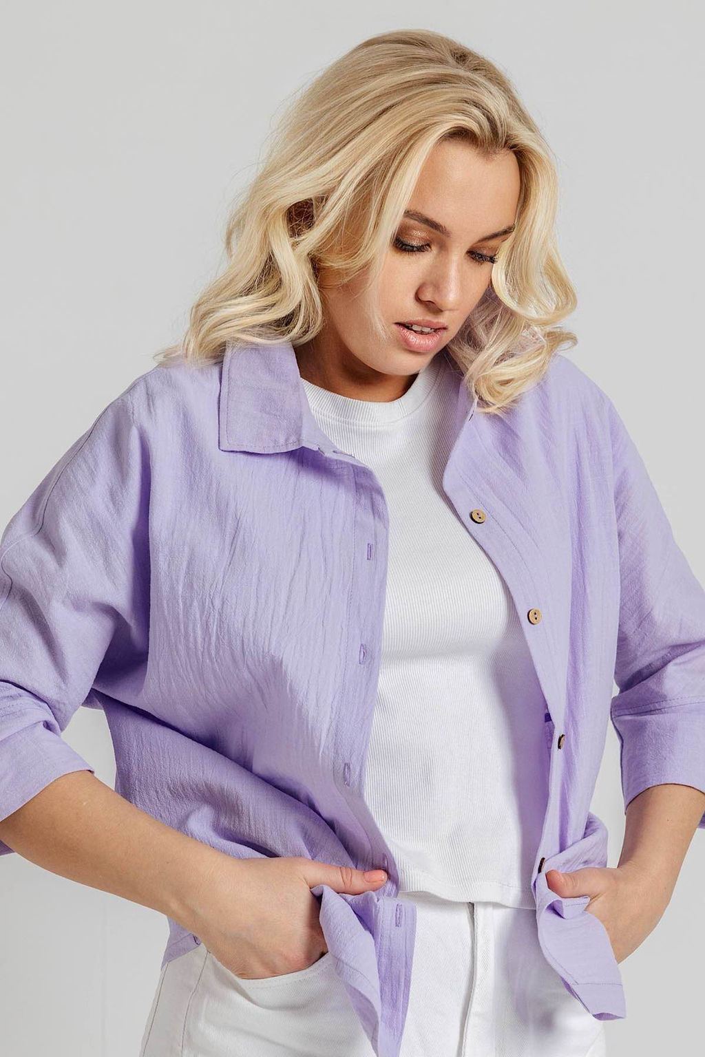 Блузка женская 4274/19/Лавандовый - Rise фото 2