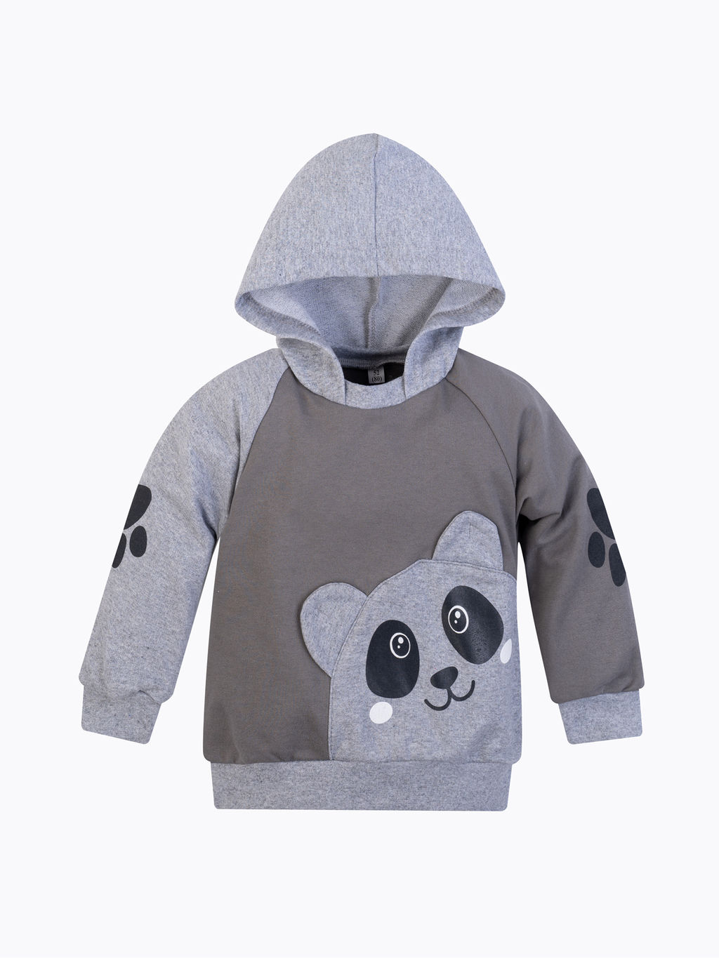 Костюм детский серыймеланж панда