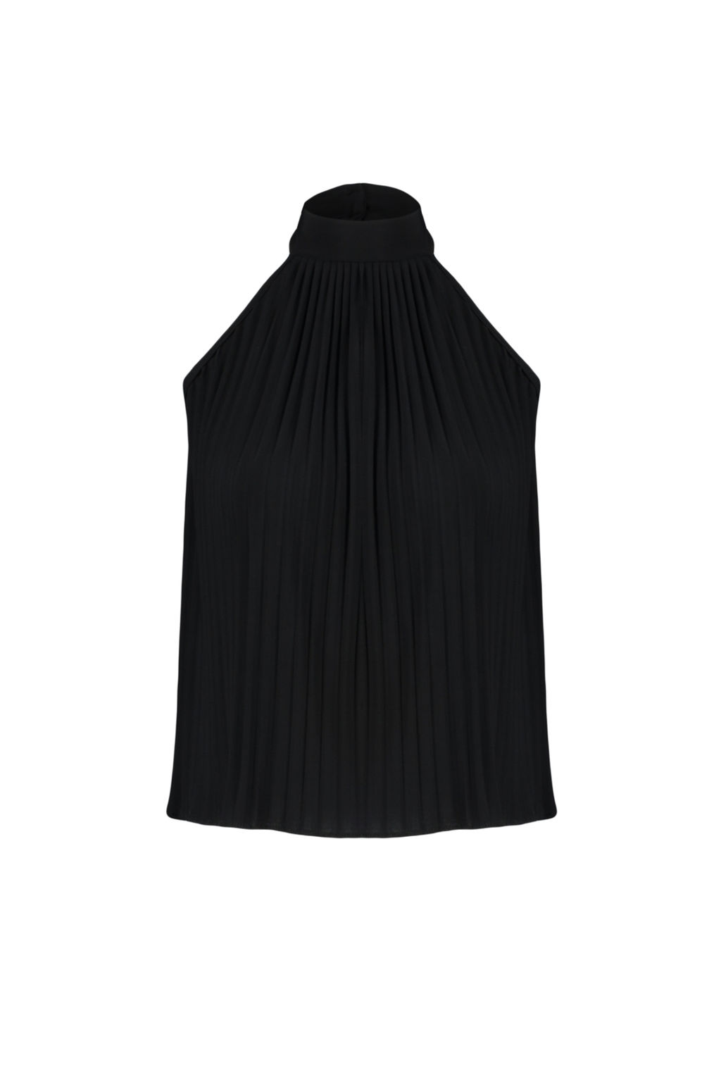 Siyah Pilise Halter Yaka Regular/Normal Kal?p Esnek Orme Bluz TWOSS24BZ00365 - Trendyolmilla фото 7