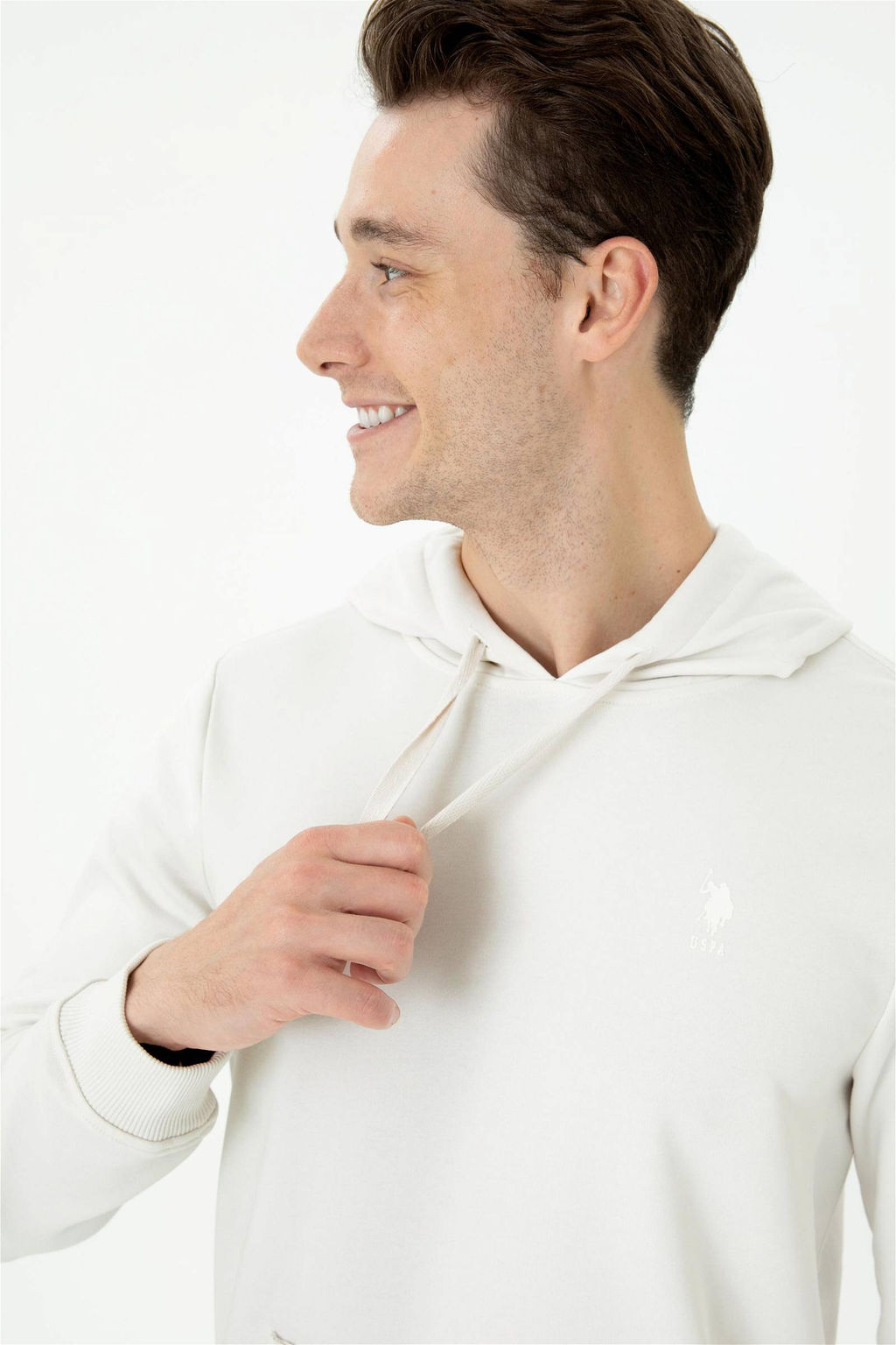 U. S. Polo Assn Мужская толстовка с капюшоном и камнем - U.s. polo assn фото 2