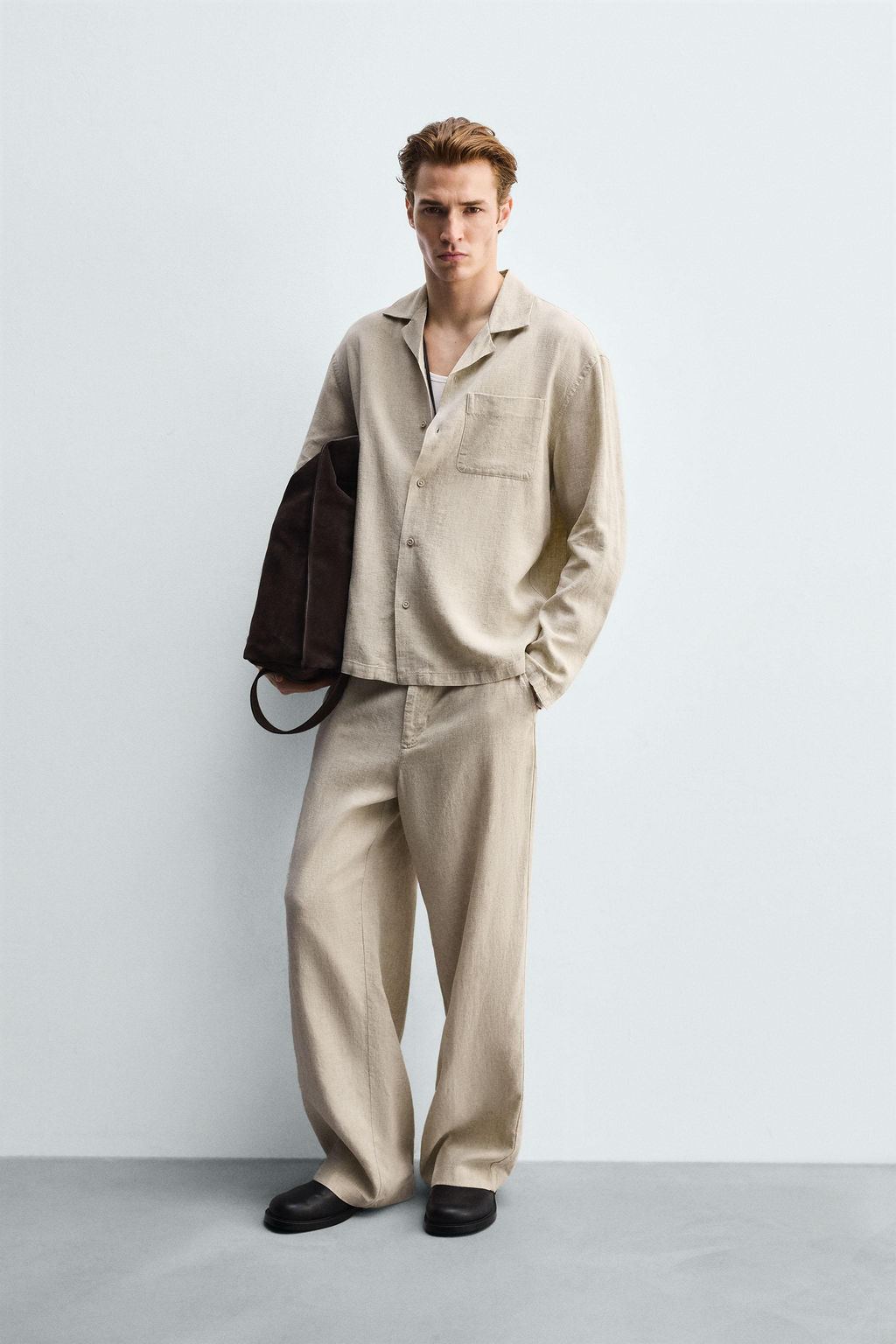 FLUID LYOCELL - LINEN SHIRT