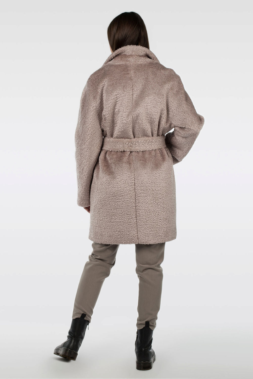02-3069 Пальто женское утепленное (пояс) - El podio фото 6