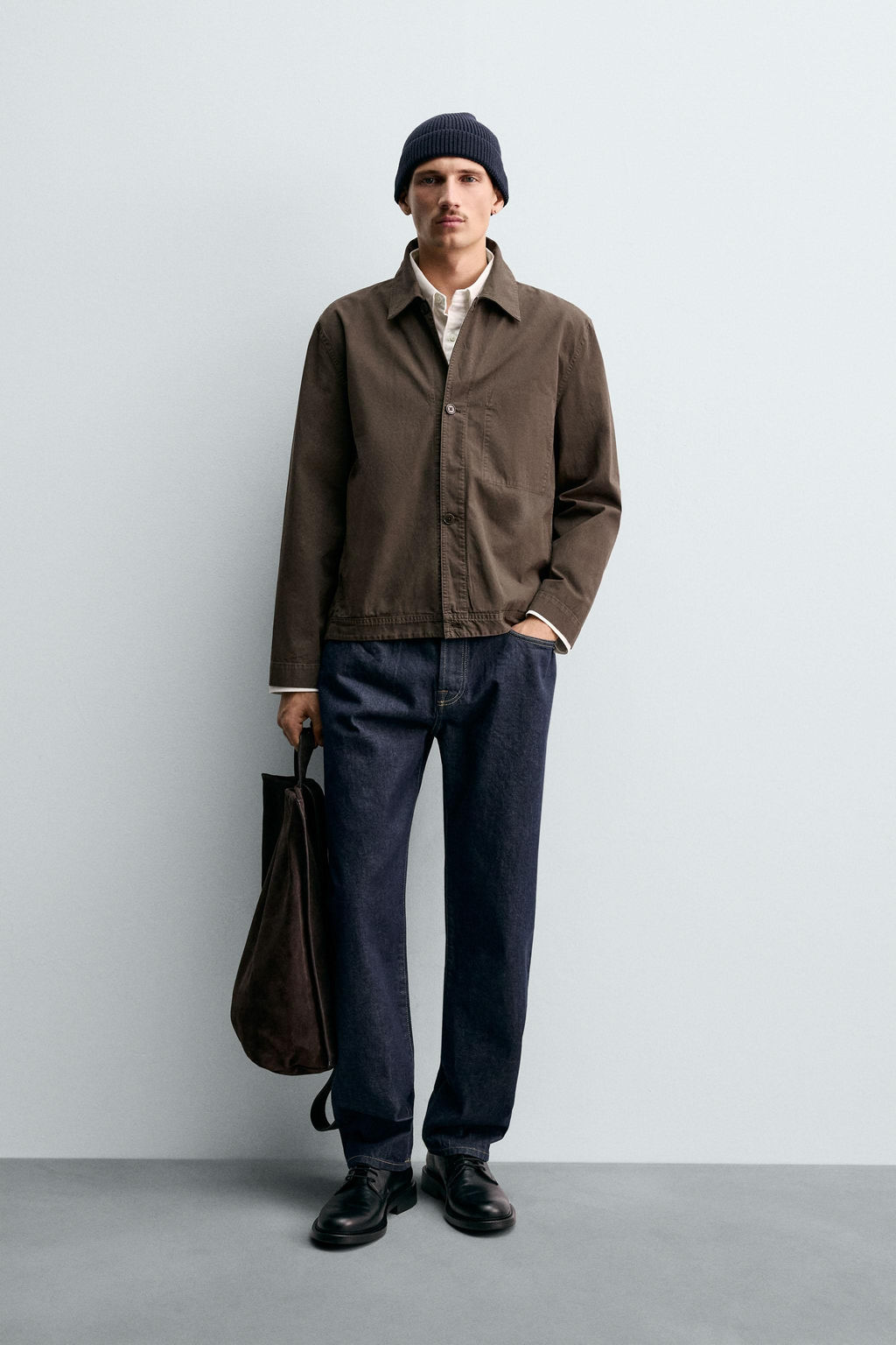WASHED REGULAR FIT OVERSHIRT