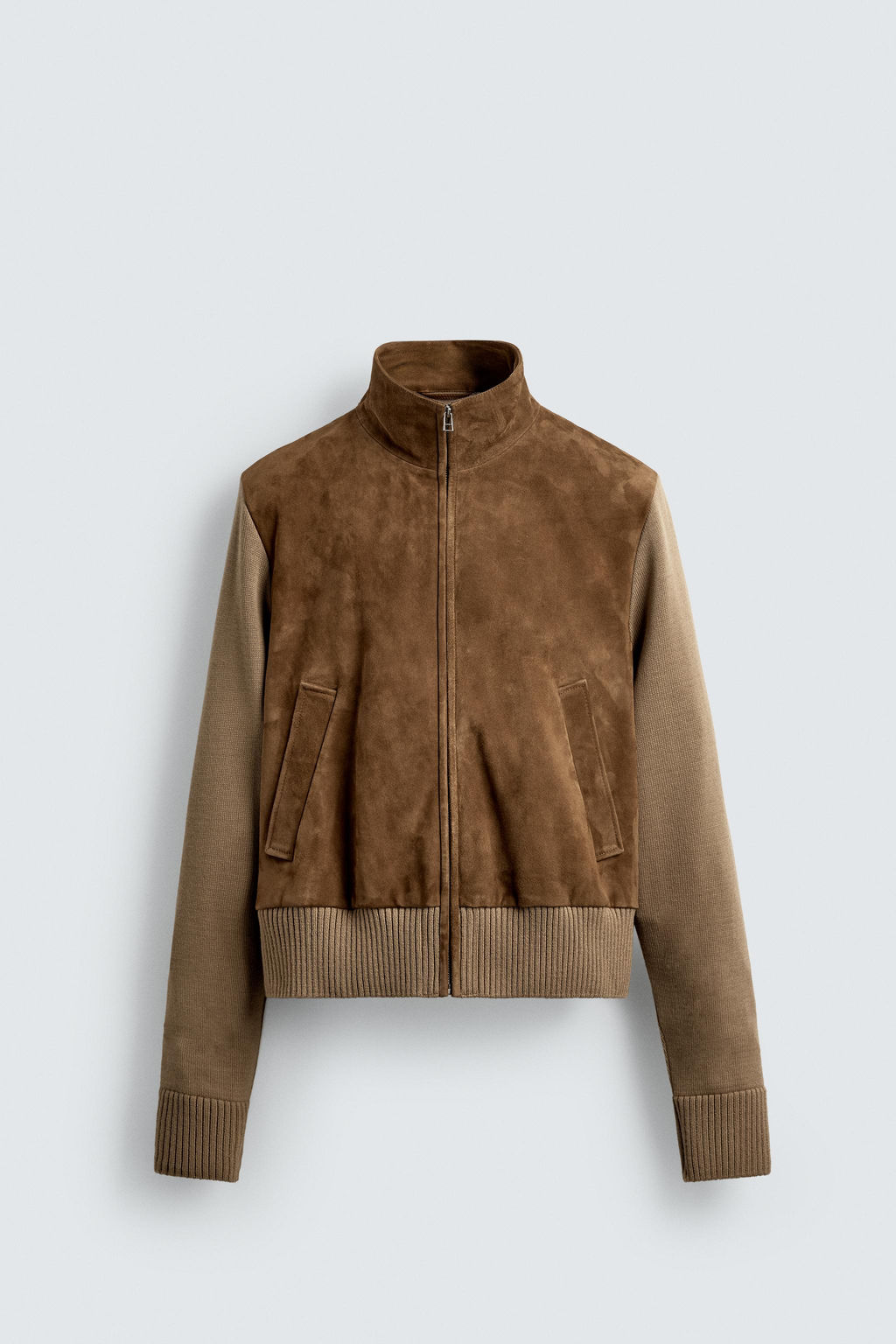 LIMITED EDITION COMBINED LEATHER JACKET - Zara фото 9