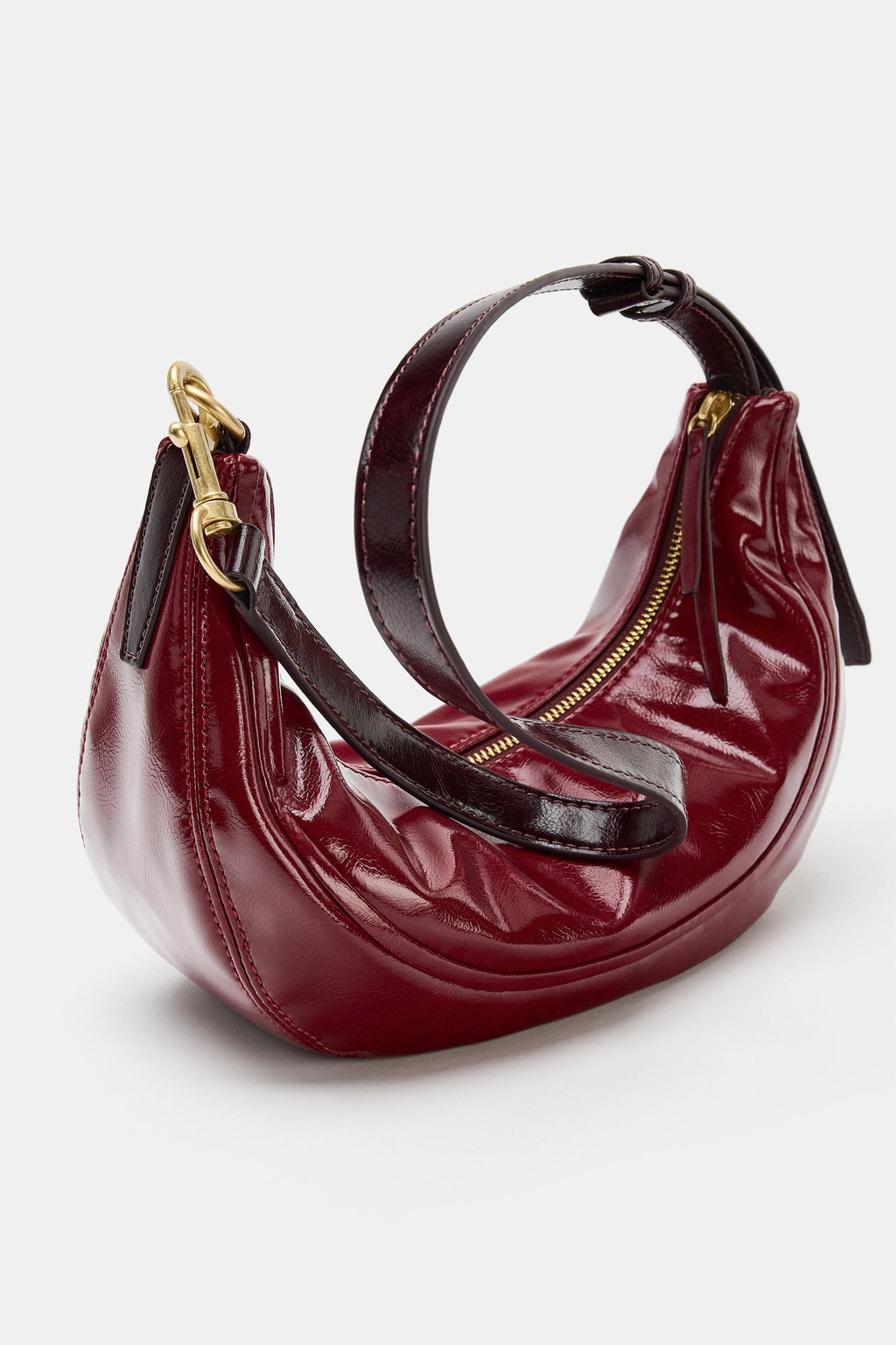 BOLSO DE HOMBRO OVALADO / Rojo - Zara фото 5