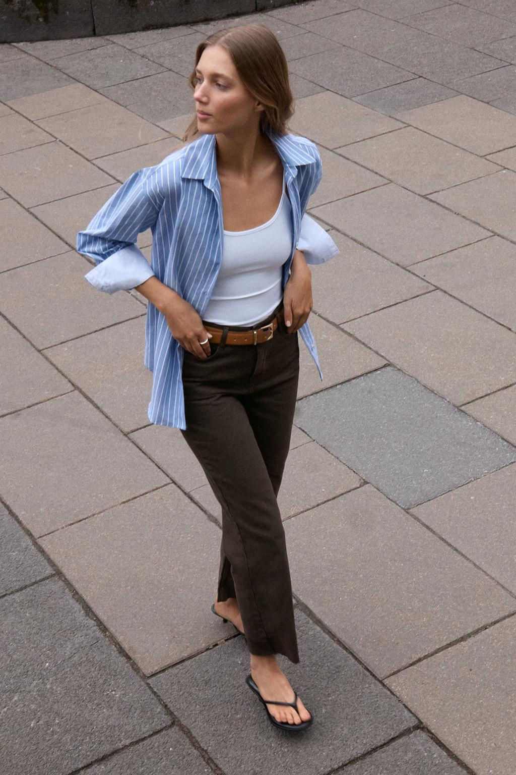 Z1975 STRAIGHT-LEG HIGH-WAIST JEANS - Zara фото 33