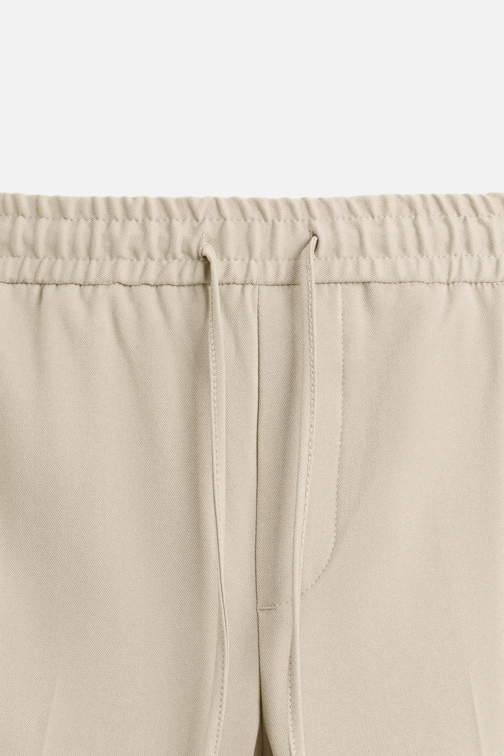 COMFORT FIT JOGGER WAIST TROUSERS - Zara фото 28