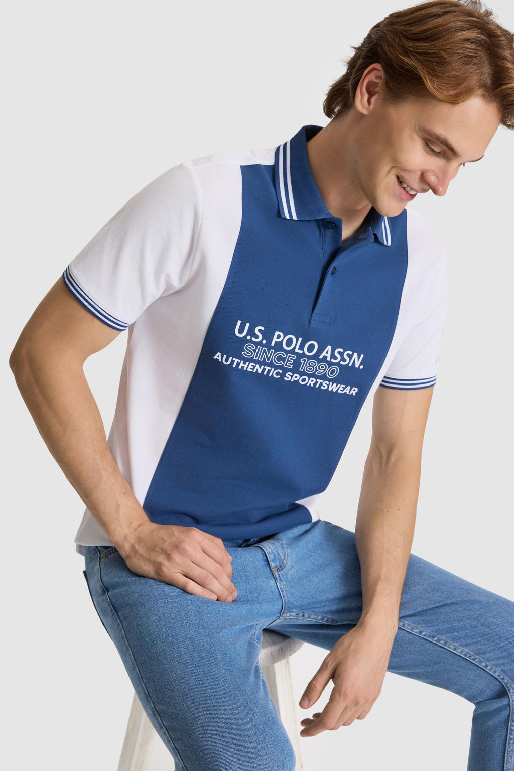 Erkek A__k Lacivert Regular Fit Polo Yaka Ti__rt