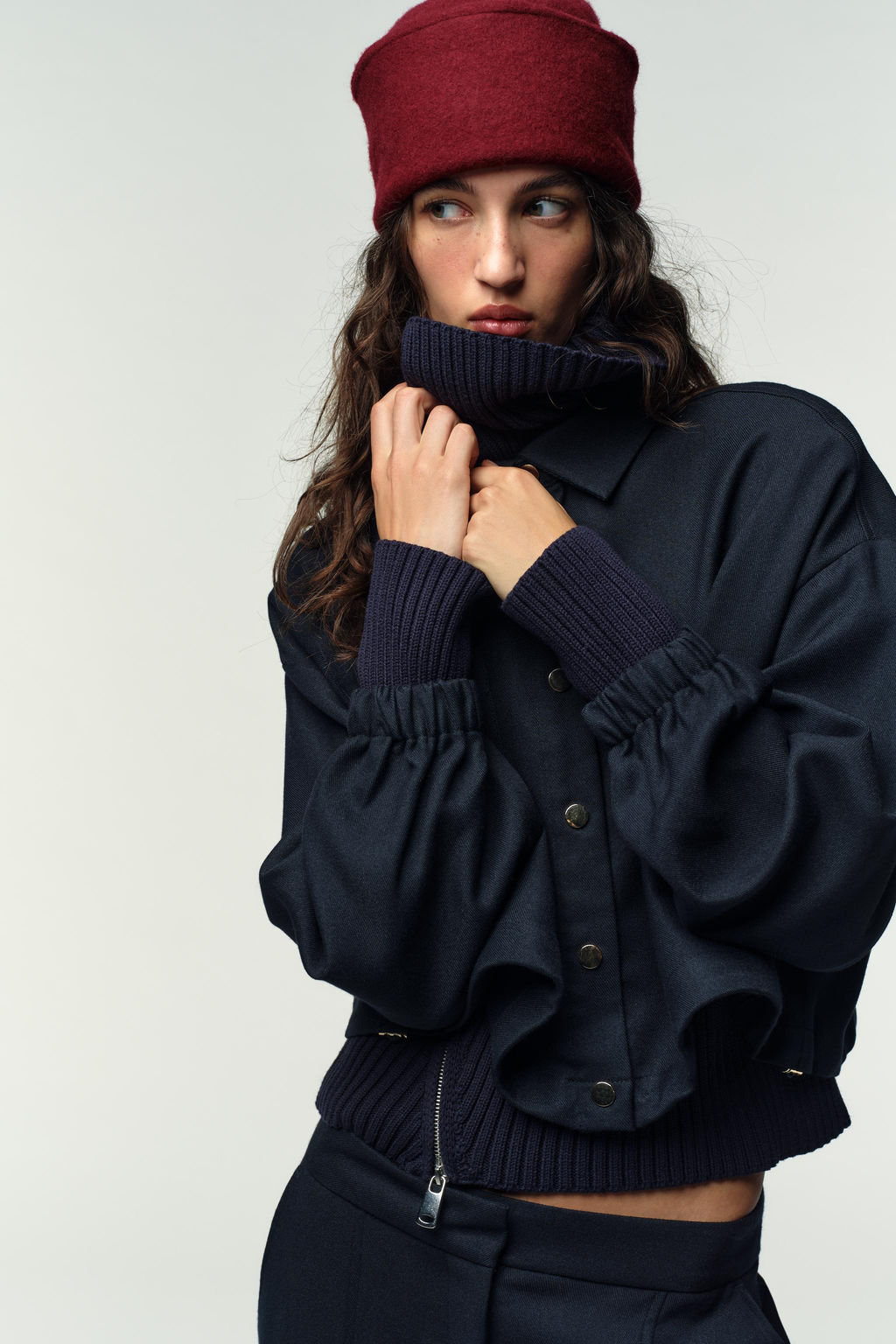 SHORT BALLOON BOMBER JACKET - Zara фото 4