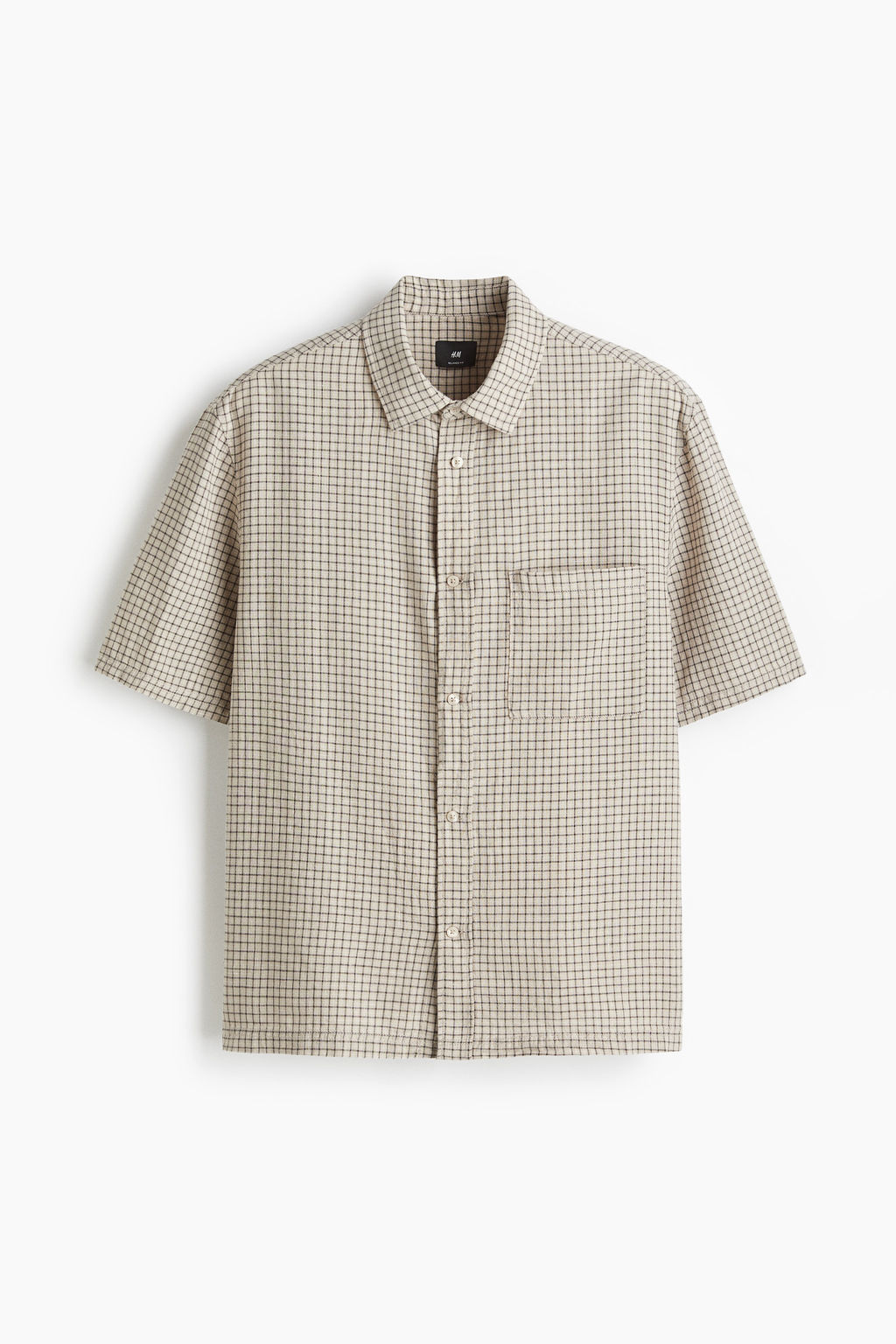 Camisa en mezcla de lino Oversized Fit - H&m фото 2