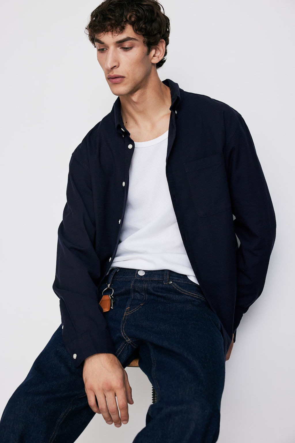 Camisa texturizada Regular Fit - H&m фото 3