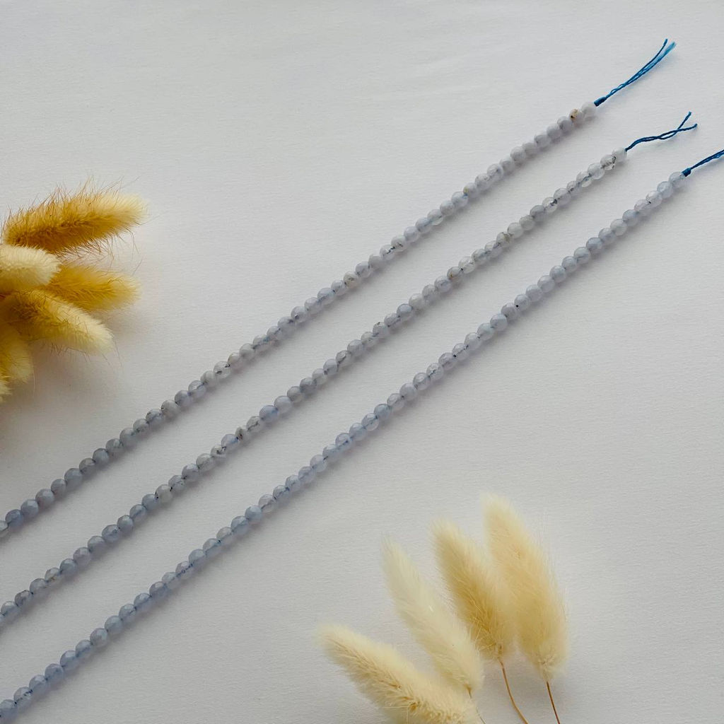 Бусины для украшений из голубого Агата