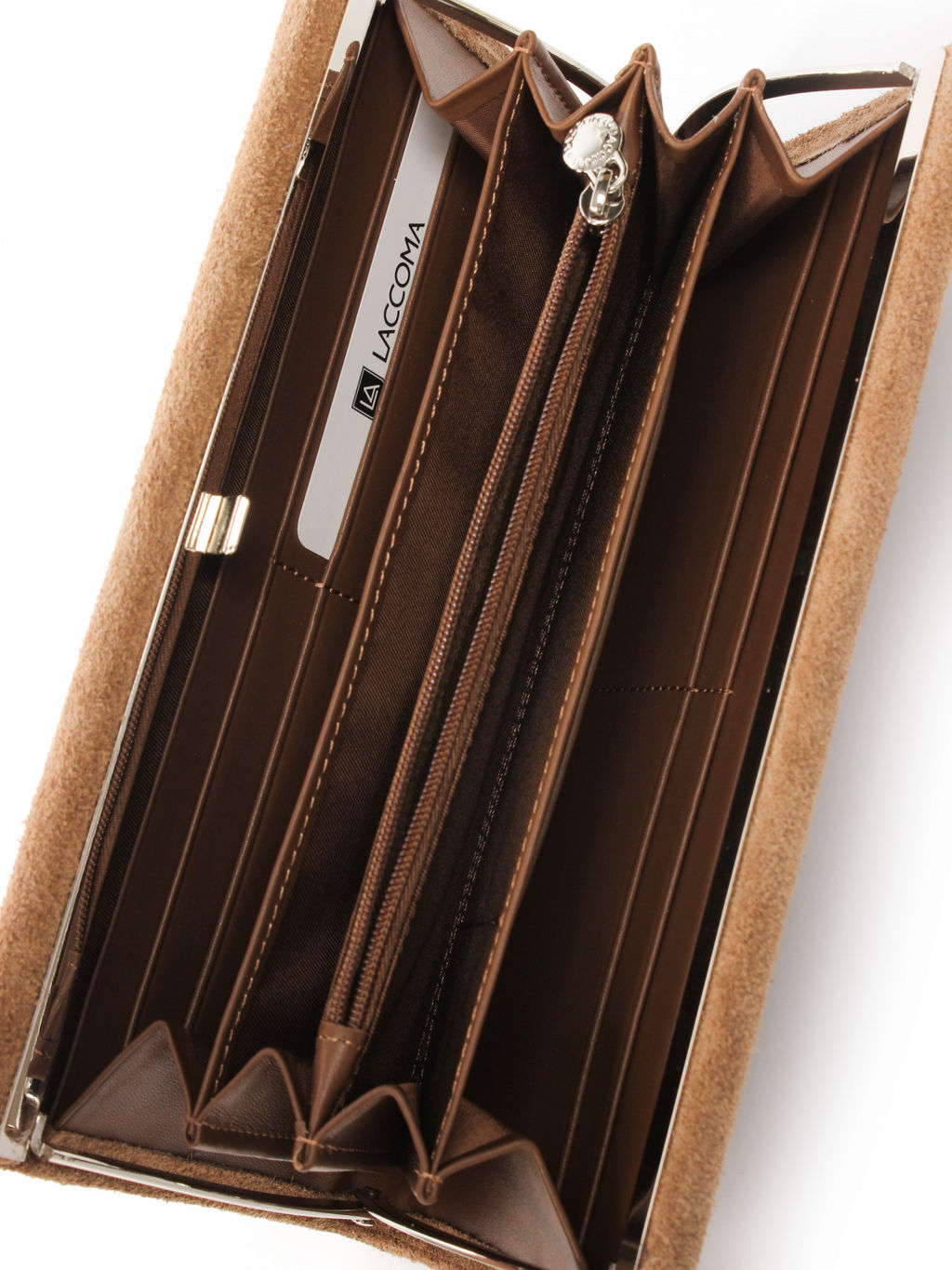LACCOMA кошелек LA-1096-З-коричневый натуральная замша