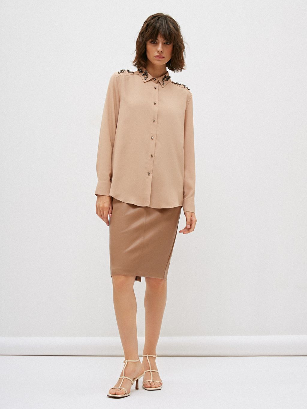 Conso/PR 200908 - beige Блузка  фото 9