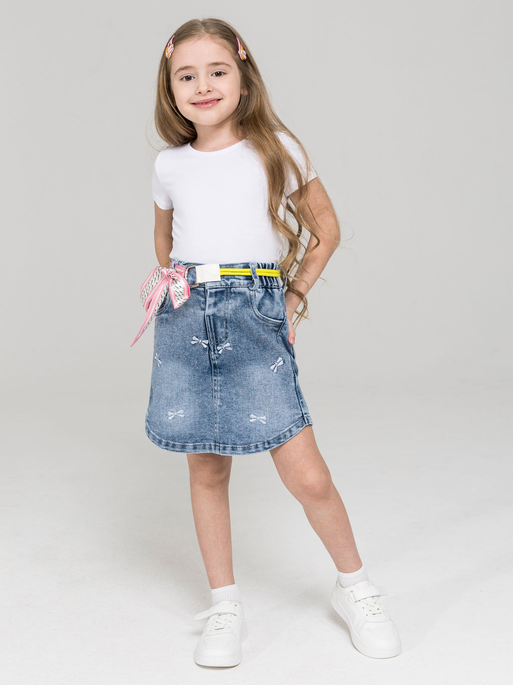 Юбка-шорты для девочек - Синий мир фото 2