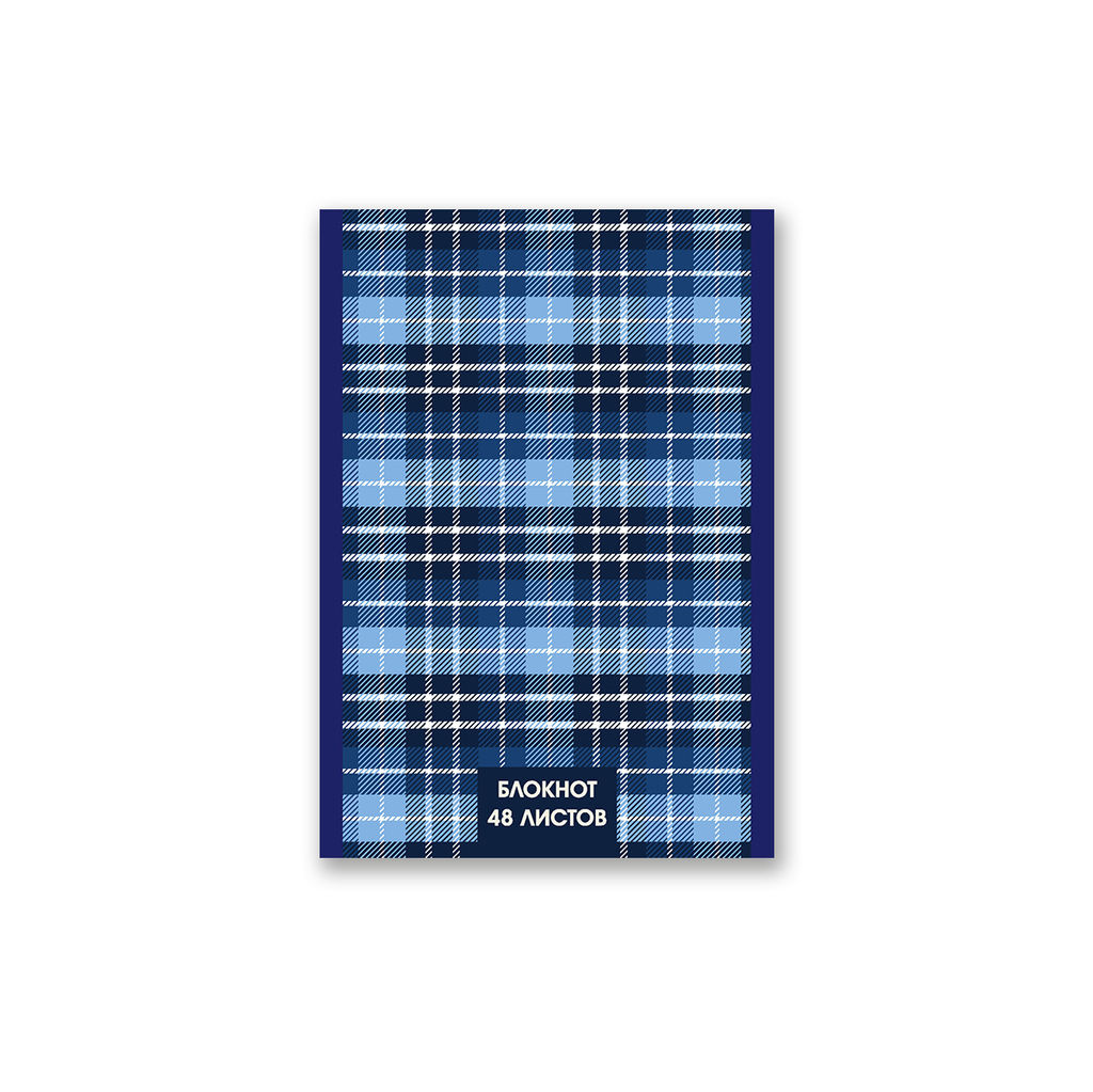 Б261 Светоч Блокнот на скобе, A6 48 л. 10 шт. клетка Тартан 01733  фото 4