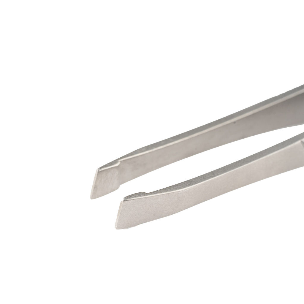 Nippon Nippers Пинцет для бровей / T-09, скошенный, 90 мм