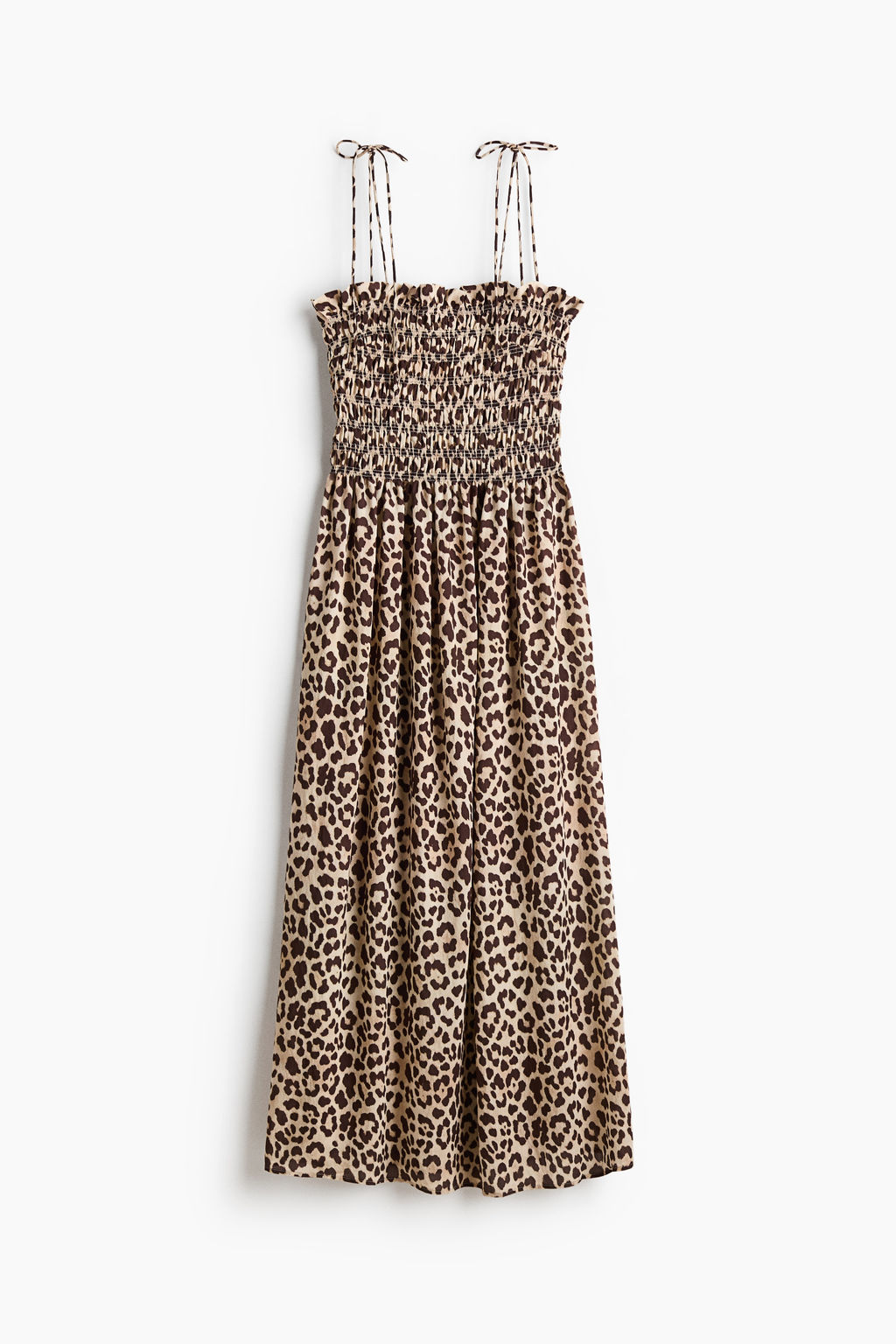 Vestido de tirantes con cuerpo nido de abeja