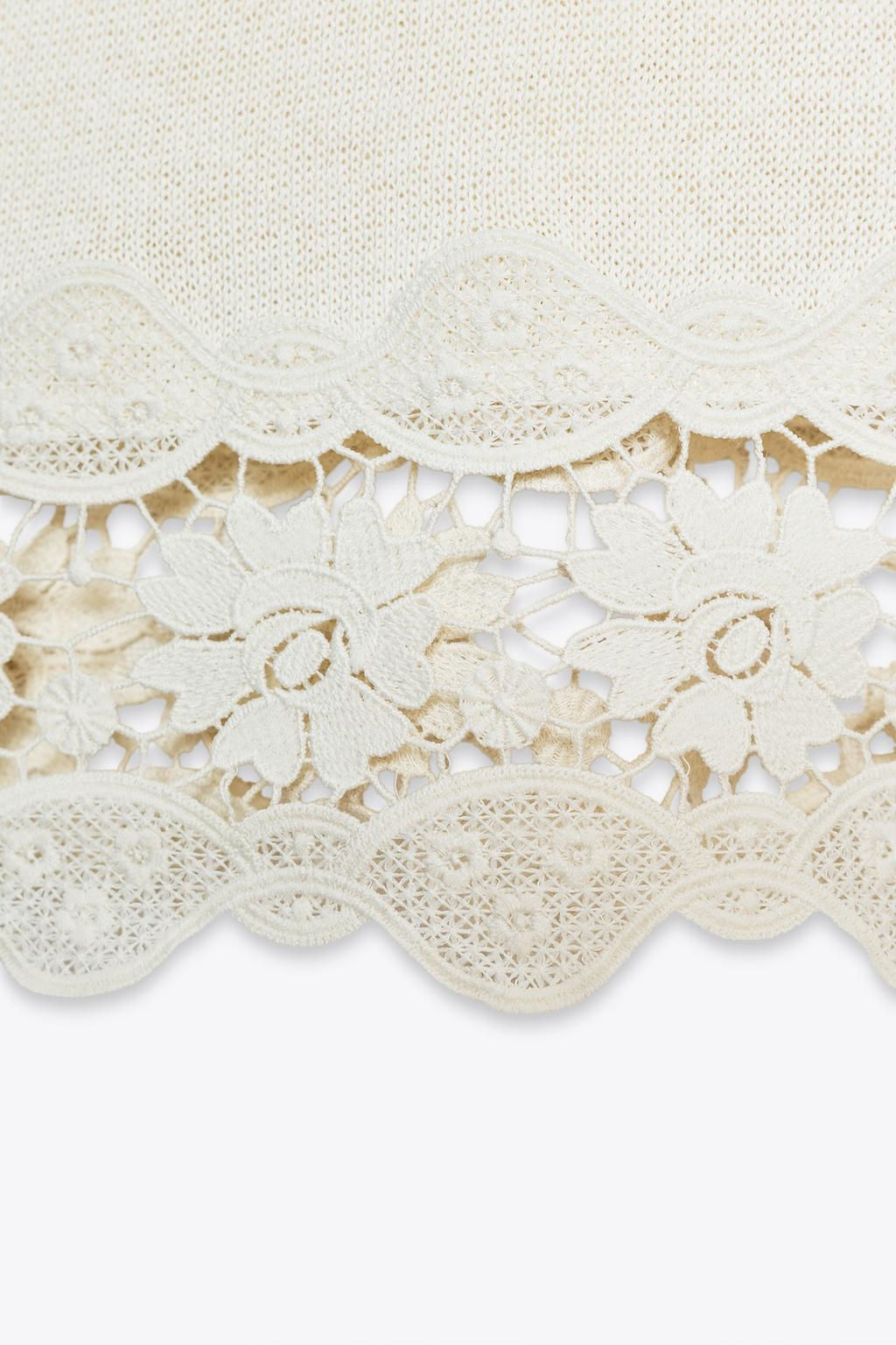 GUIPURE COMBINED TROUSERS - Zara фото 10