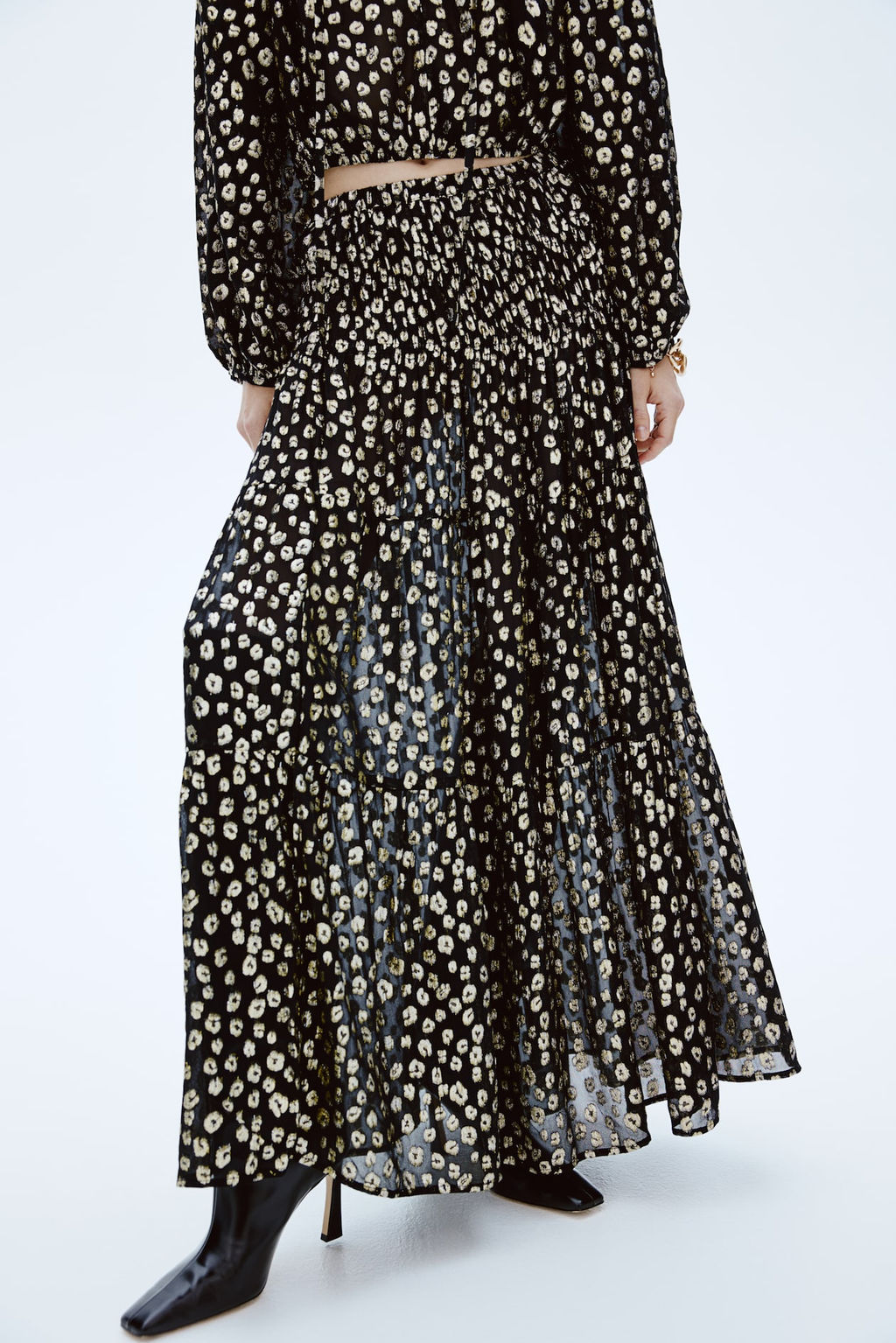 Maxifalda en tejido jacquard - H&m фото 4