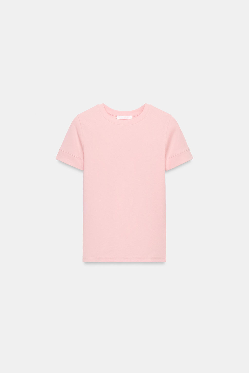 CAMISETA MINIMAL MANGA CORTA / Rosa medio - Zara фото 5