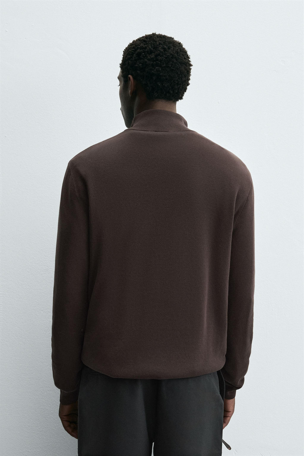 PURL KNIT ZIP-UP SWEATER - Zara фото 3