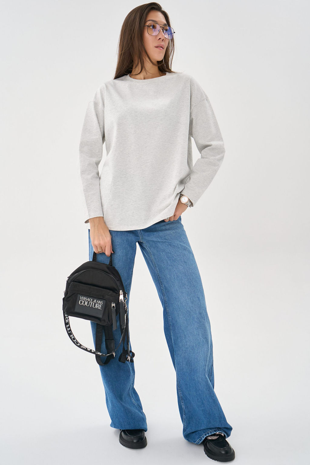 Лонгслив Эшли (серый) - Эльза фото 2