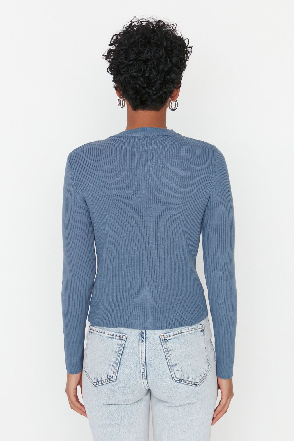 Tas Basic Fitilli Triko Kazak TWOAW22KZ1708 - Trendyolmilla фото 13