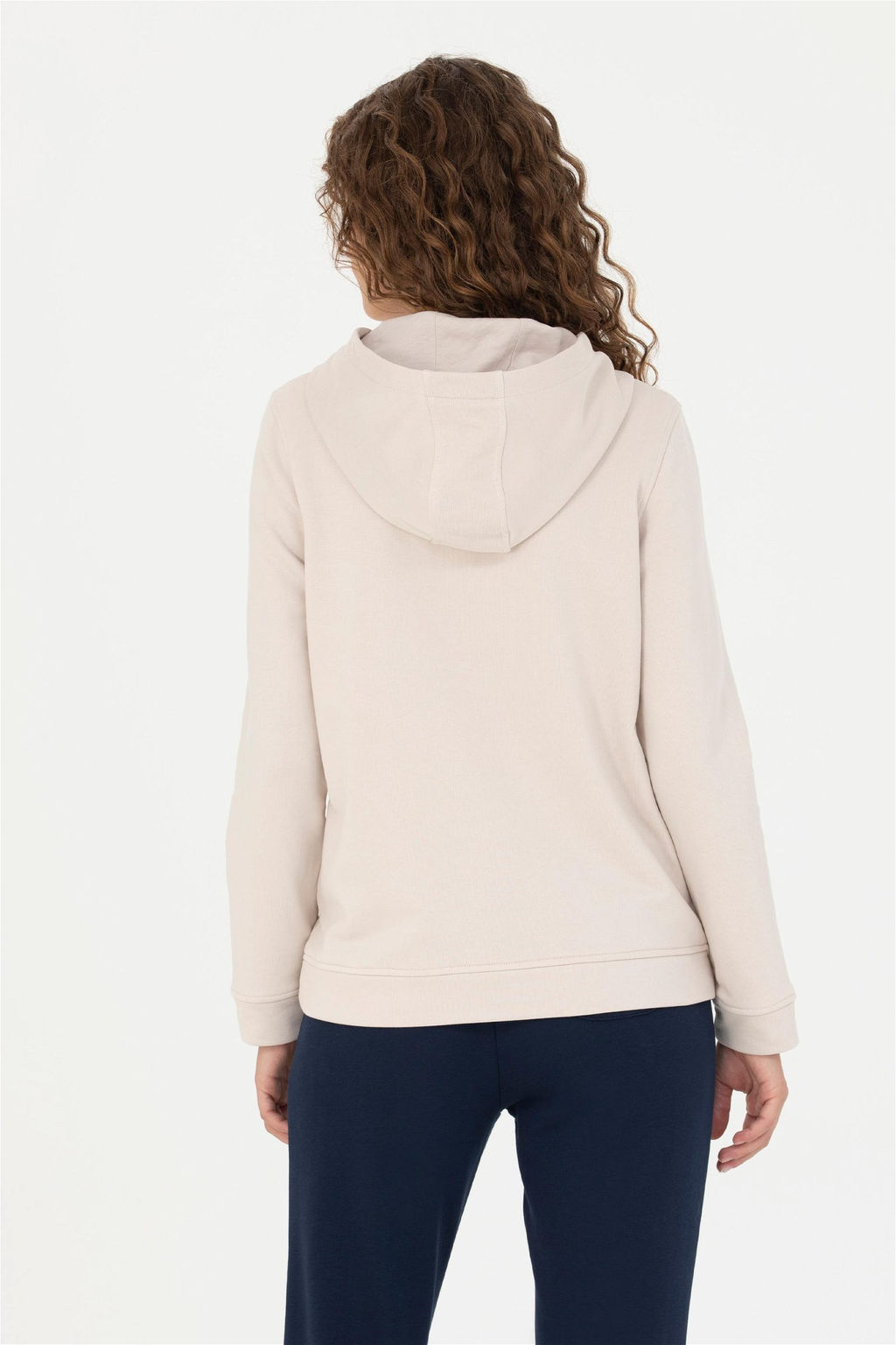 U. S. Polo Assn Женская кремовая толстовка с капюшоном - U.s. polo assn фото 5