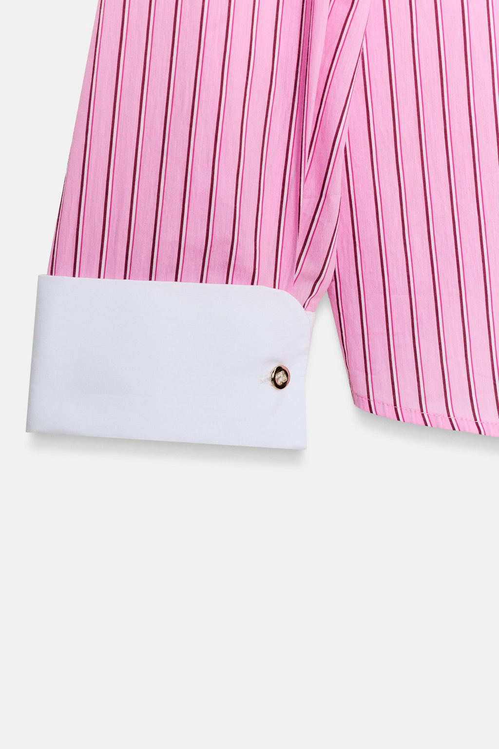 CAMISA POPEL?N RAYAS / Rosa - Zara фото 9
