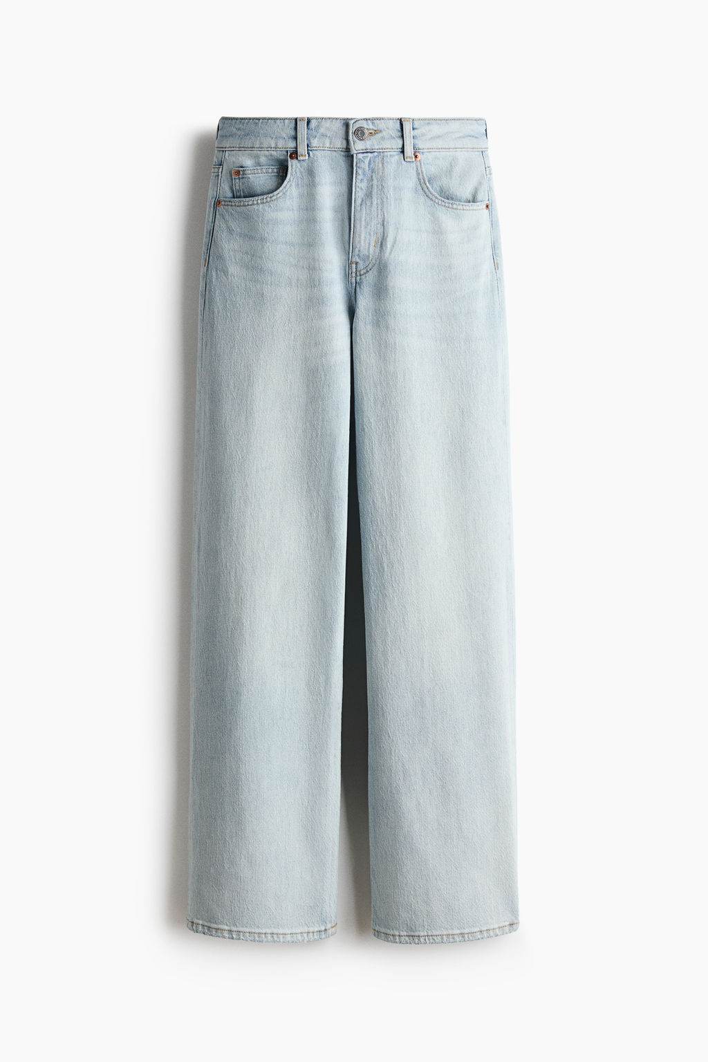 Wide High Waist Jeans - H&m фото 12
