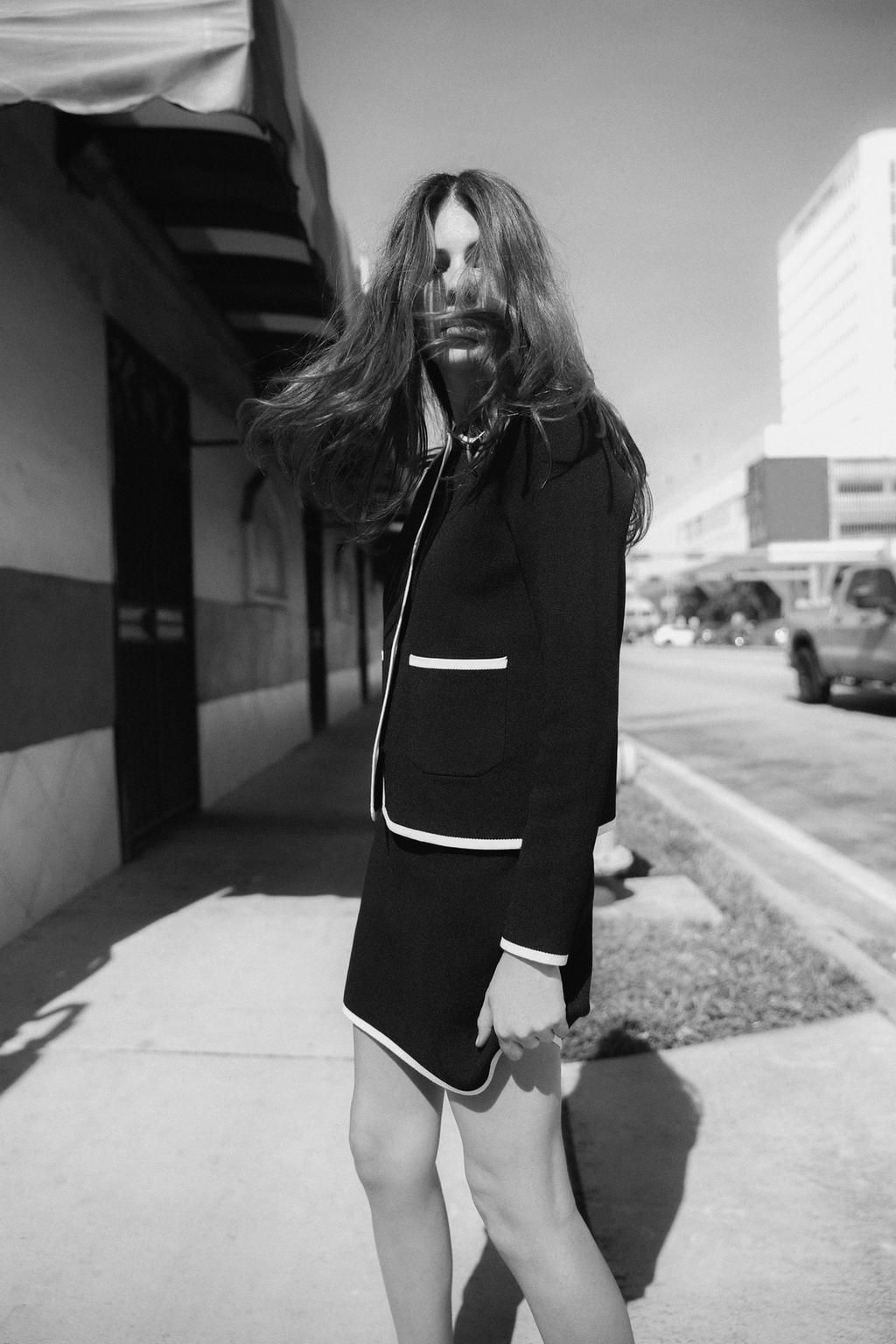 KNIT CARDIGAN WITH CONTRAST TRIMS - Zara фото 2