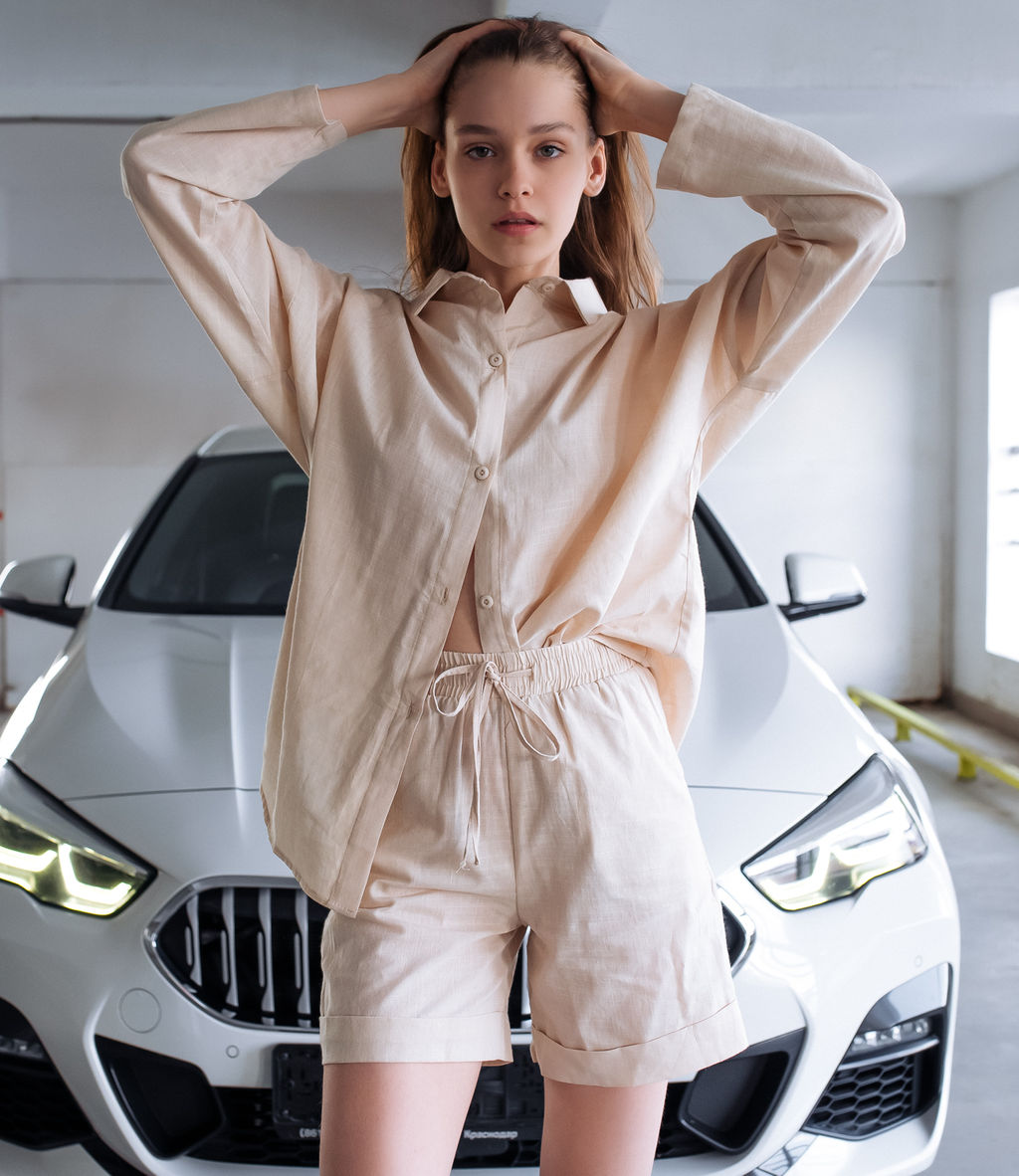 Костюм #ОБШ1345 (1), бежевый - Dommod фото 3