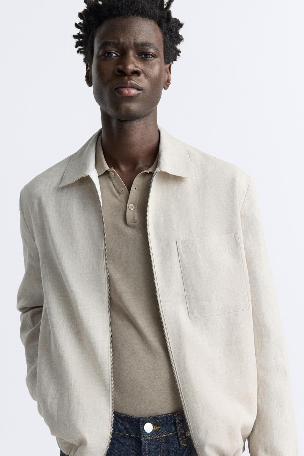 100% LINEN JACKET - Zara фото 6