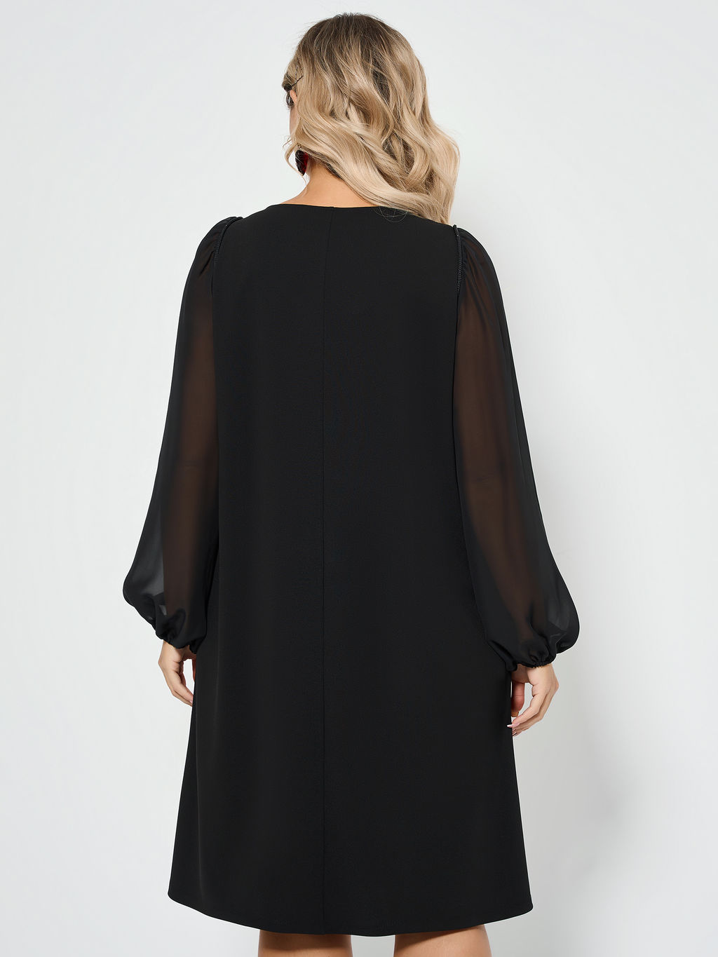 Платье 0287-1с черный каменный - Dora фото 93